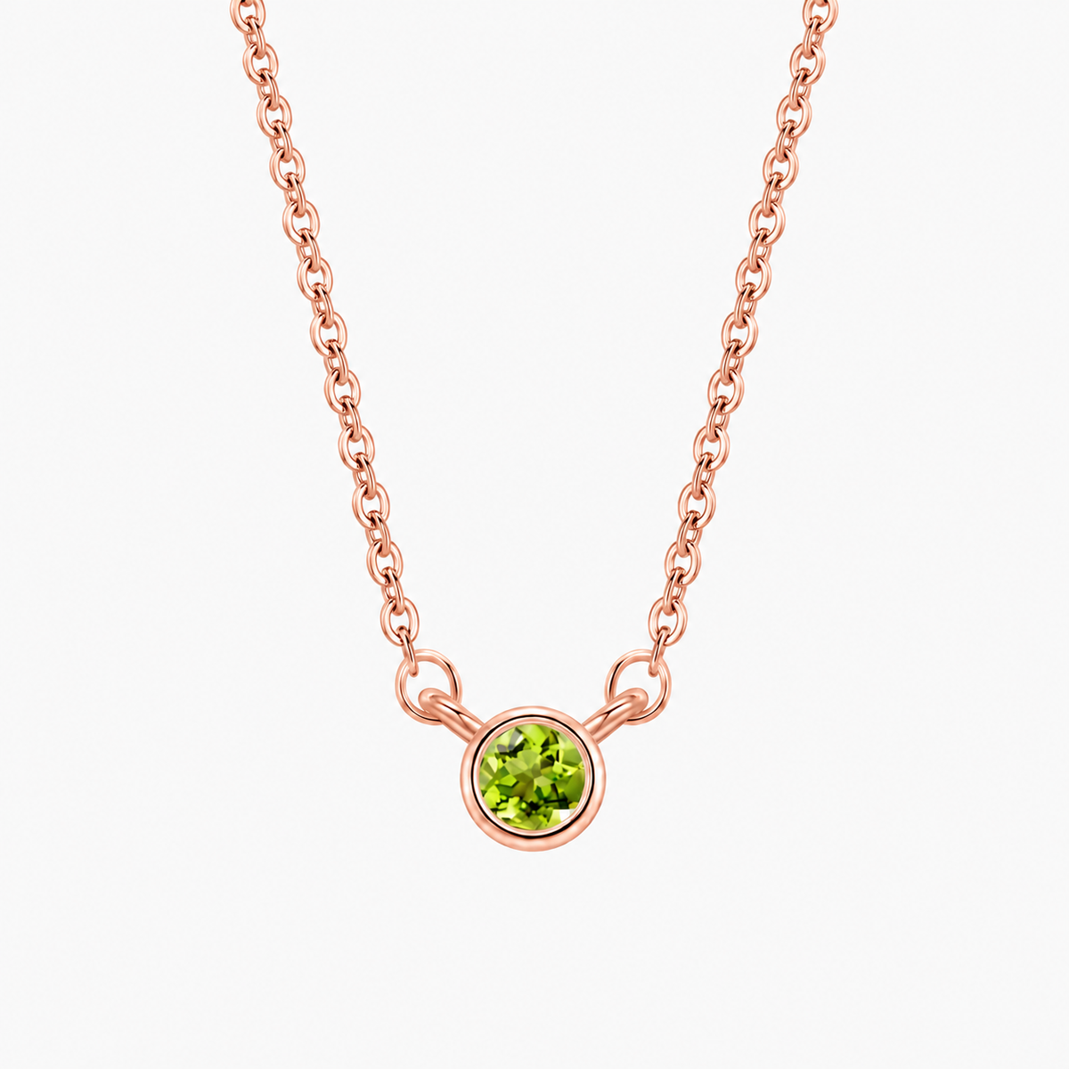 Personalized Family Birthstone Necklace Round-cut Dainty Jewelry