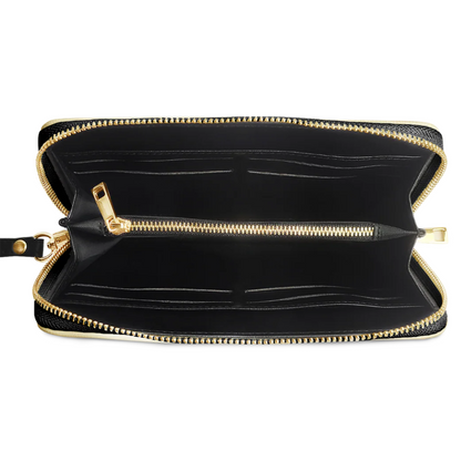 Leauni Premium Leather Long Wallet for Black Queen