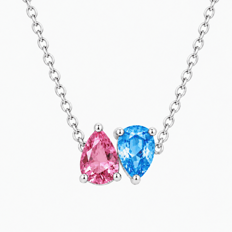 Toi Et Moi Personalized Birthstone Necklace