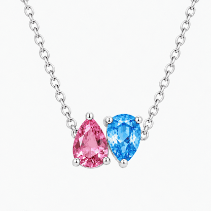 Toi Et Moi Personalized Birthstone Necklace
