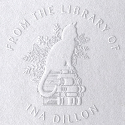 Leauni Custom Embosser With Personalized Stamp | Best Gift for Book Lovers Leauni