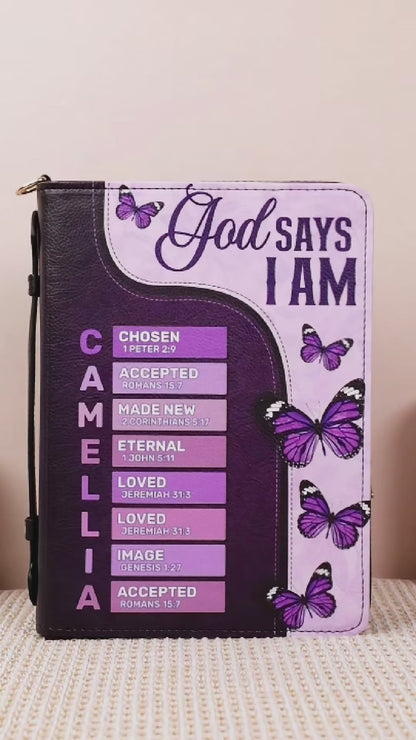 Couverture de Bible personnalisée Leauni | Dieu dit : « Je suis »