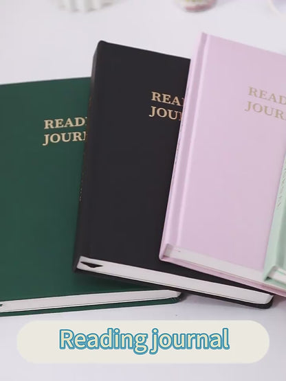 Leauni PU Leather Hardcover Reading Journal | Must-Have Item For Book Lovers, Students, Scholars