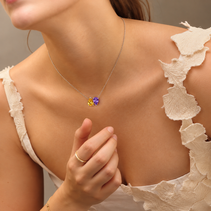 Toi Et Moi Personalized Birthstone Necklace