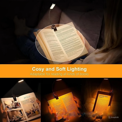 Leauni Clip On Reading Light Portable Eye-protection Rechargeable Book Light